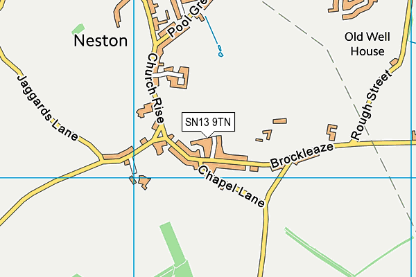 SN13 9TN map - OS VectorMap District (Ordnance Survey)