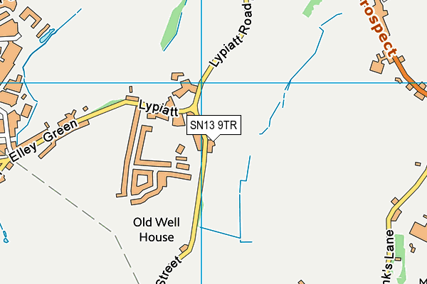 SN13 9TR map - OS VectorMap District (Ordnance Survey)