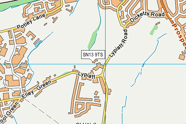 SN13 9TS map - OS VectorMap District (Ordnance Survey)