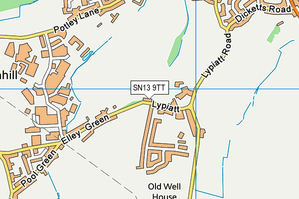 SN13 9TT map - OS VectorMap District (Ordnance Survey)