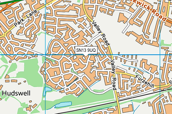 SN13 9UQ map - OS VectorMap District (Ordnance Survey)