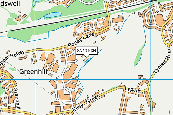 SN13 9XN map - OS VectorMap District (Ordnance Survey)