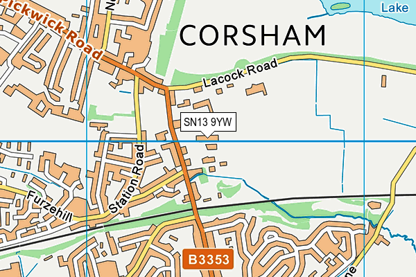 Corsham Primary School map (SN13 9YW) - OS VectorMap District (Ordnance Survey)