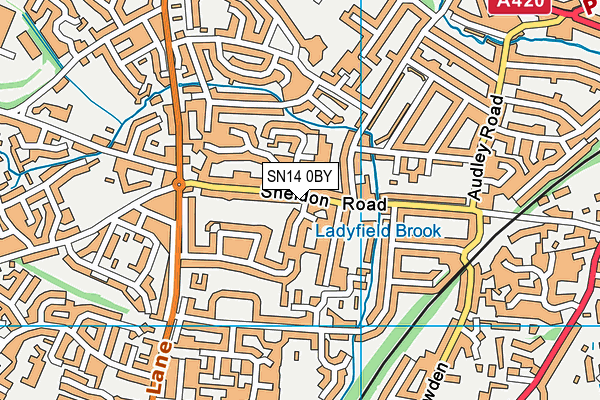 SN14 0BY map - OS VectorMap District (Ordnance Survey)