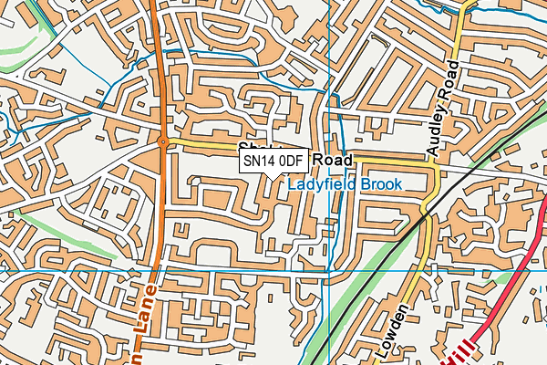 SN14 0DF map - OS VectorMap District (Ordnance Survey)