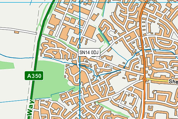 SN14 0DJ map - OS VectorMap District (Ordnance Survey)