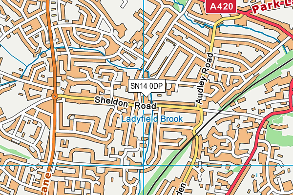 SN14 0DP map - OS VectorMap District (Ordnance Survey)