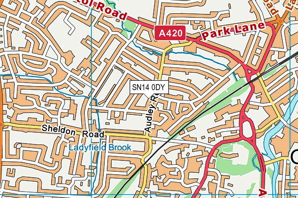 SN14 0DY map - OS VectorMap District (Ordnance Survey)