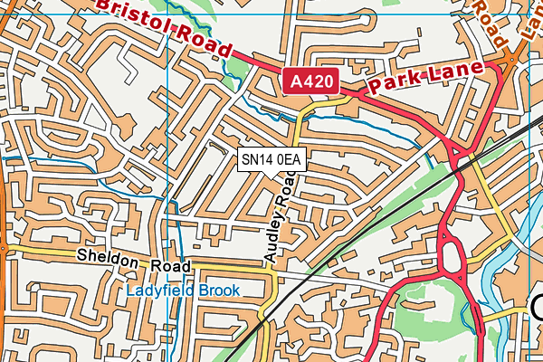 SN14 0EA map - OS VectorMap District (Ordnance Survey)