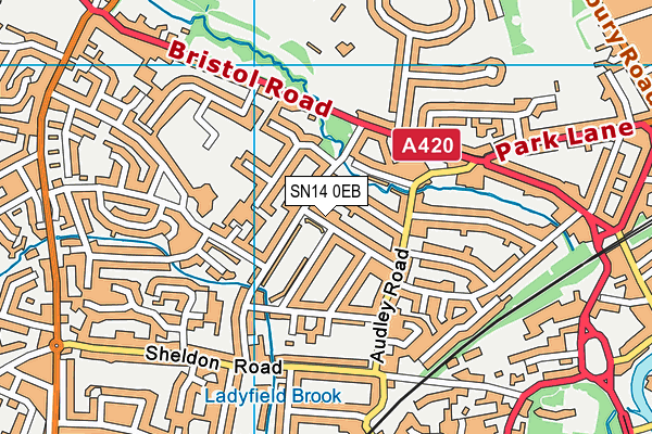 SN14 0EB map - OS VectorMap District (Ordnance Survey)