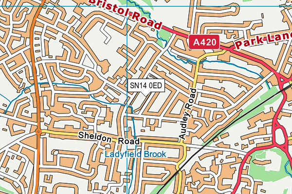 SN14 0ED map - OS VectorMap District (Ordnance Survey)