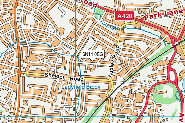 SN14 0EG map - OS VectorMap District (Ordnance Survey)