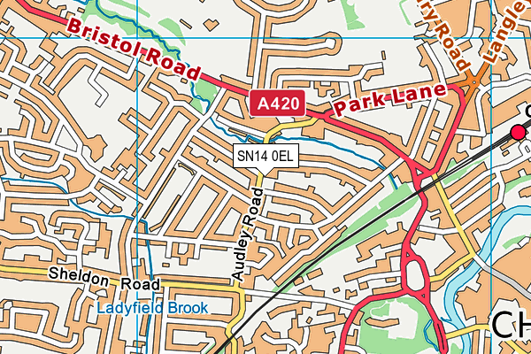 SN14 0EL map - OS VectorMap District (Ordnance Survey)