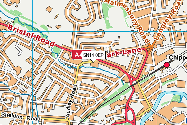 Snap Fitness (Chippenham) map (SN14 0EP) - OS VectorMap District (Ordnance Survey)