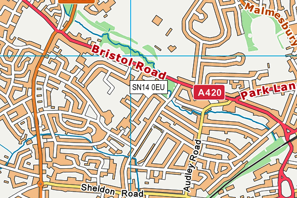 SN14 0EU map - OS VectorMap District (Ordnance Survey)