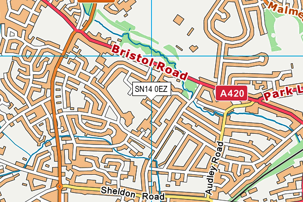 SN14 0EZ map - OS VectorMap District (Ordnance Survey)