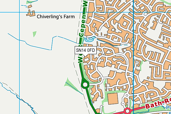 SN14 0FD map - OS VectorMap District (Ordnance Survey)