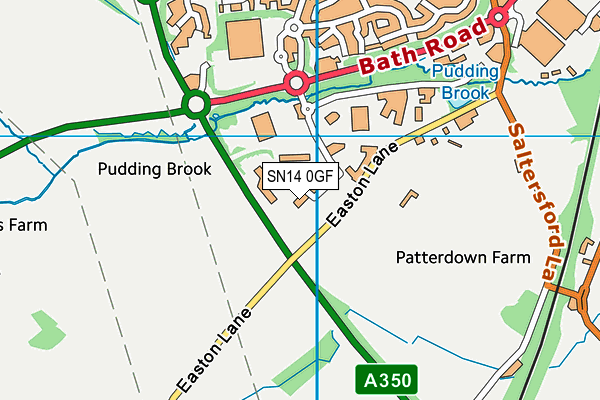 SN14 0GF map - OS VectorMap District (Ordnance Survey)