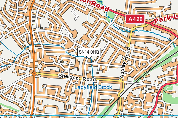 SN14 0HQ map - OS VectorMap District (Ordnance Survey)