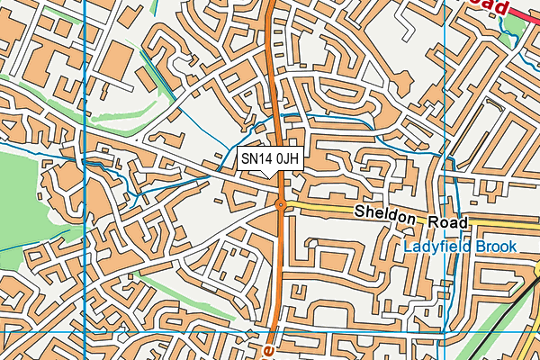 SN14 0JH map - OS VectorMap District (Ordnance Survey)