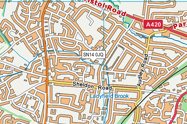 SN14 0JQ map - OS VectorMap District (Ordnance Survey)