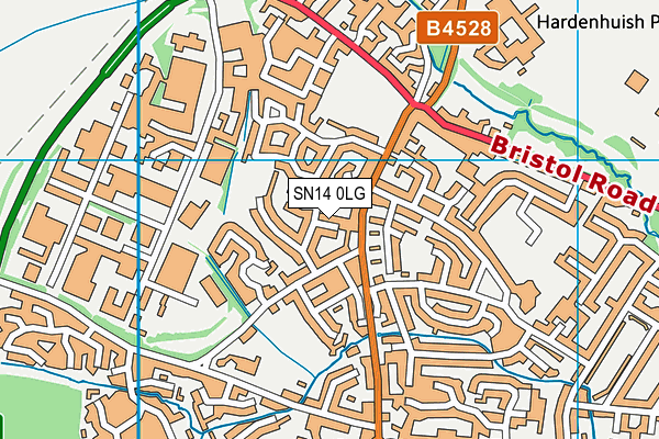 SN14 0LG map - OS VectorMap District (Ordnance Survey)