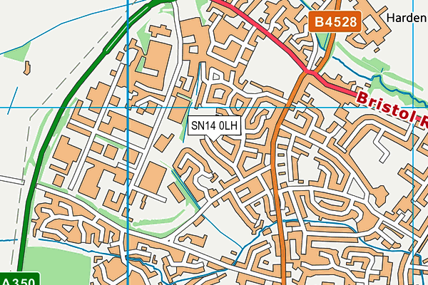 SN14 0LH map - OS VectorMap District (Ordnance Survey)