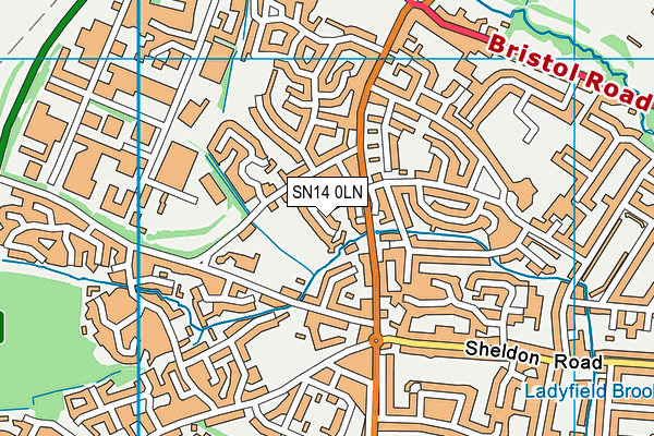 SN14 0LN map - OS VectorMap District (Ordnance Survey)