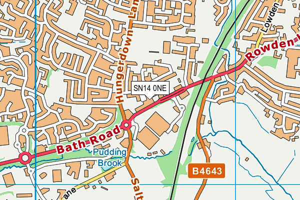 SN14 0NE map - OS VectorMap District (Ordnance Survey)