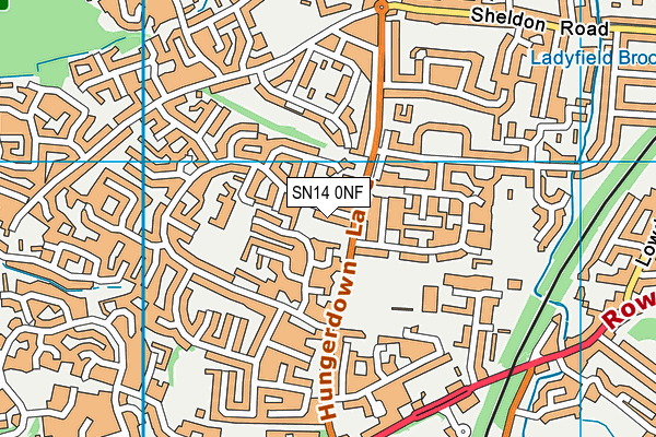SN14 0NF map - OS VectorMap District (Ordnance Survey)