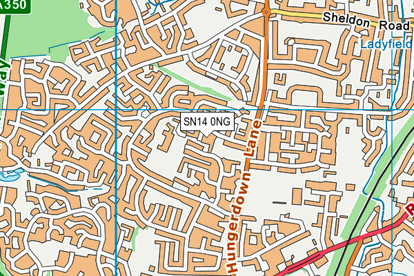 SN14 0NG map - OS VectorMap District (Ordnance Survey)