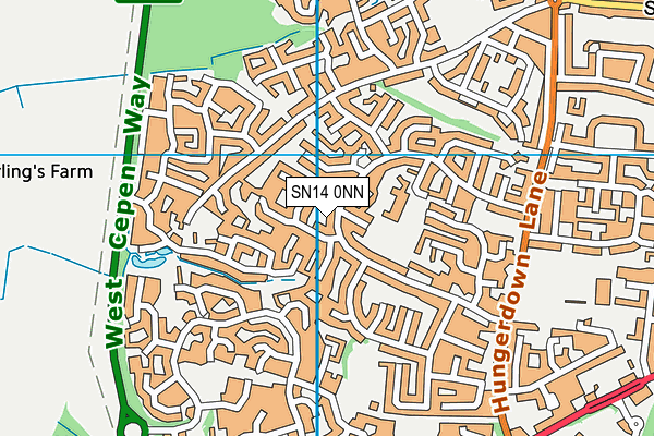 SN14 0NN map - OS VectorMap District (Ordnance Survey)