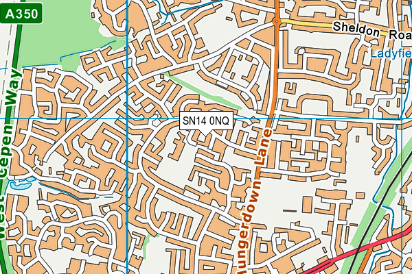 SN14 0NQ map - OS VectorMap District (Ordnance Survey)