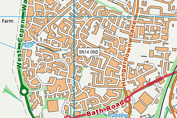 SN14 0NS map - OS VectorMap District (Ordnance Survey)