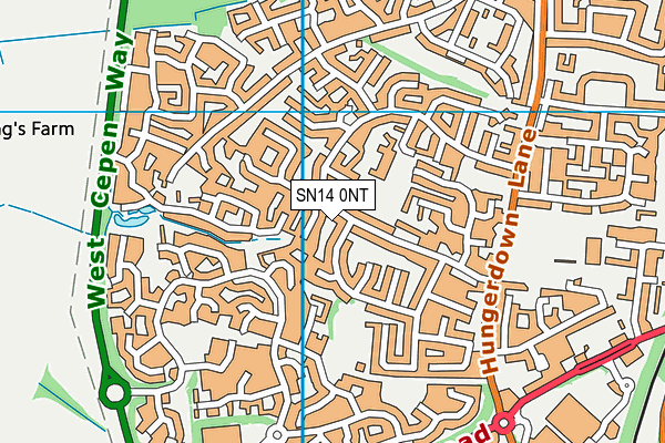 SN14 0NT map - OS VectorMap District (Ordnance Survey)