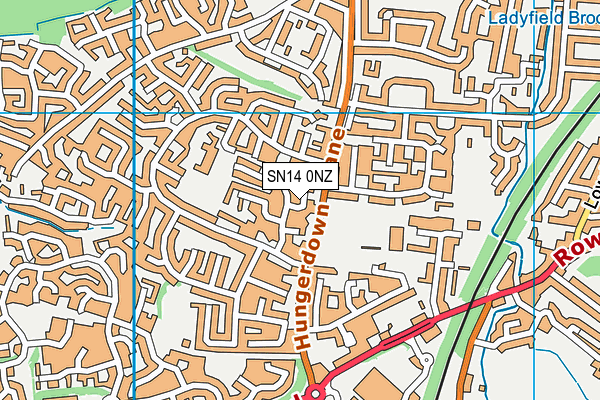 SN14 0NZ map - OS VectorMap District (Ordnance Survey)