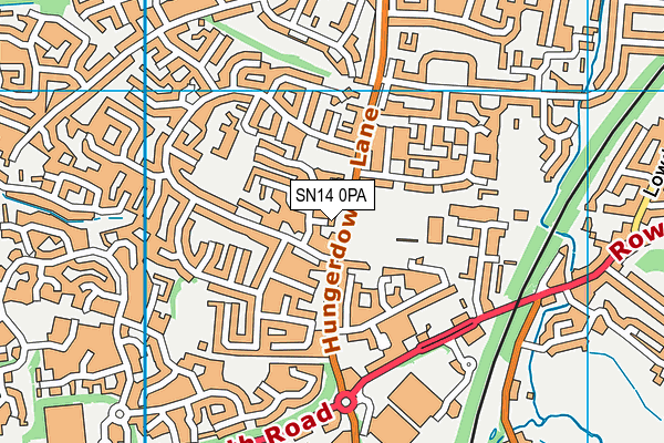 SN14 0PA map - OS VectorMap District (Ordnance Survey)