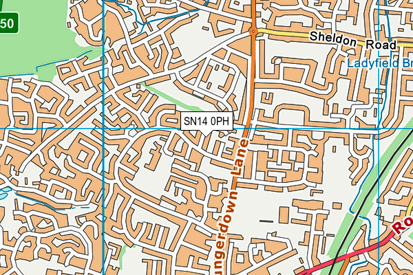 SN14 0PH map - OS VectorMap District (Ordnance Survey)