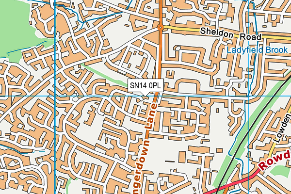 SN14 0PL map - OS VectorMap District (Ordnance Survey)
