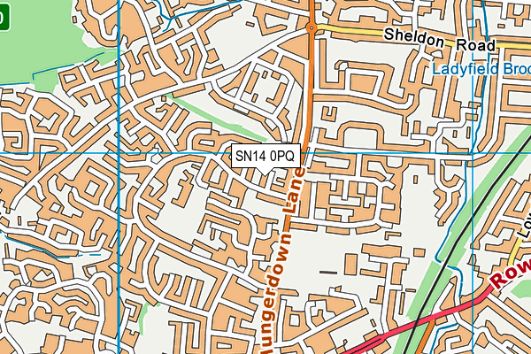 SN14 0PQ map - OS VectorMap District (Ordnance Survey)