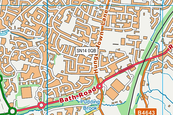 SN14 0QB map - OS VectorMap District (Ordnance Survey)