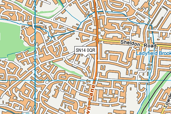 SN14 0QR map - OS VectorMap District (Ordnance Survey)
