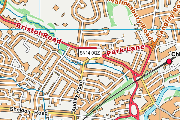 SN14 0QZ map - OS VectorMap District (Ordnance Survey)