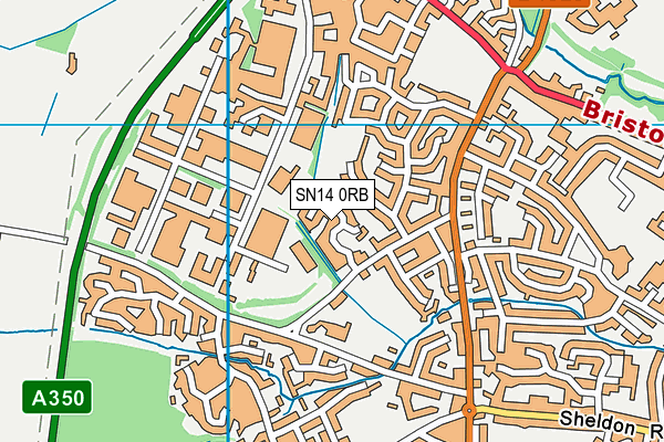 SN14 0RB map - OS VectorMap District (Ordnance Survey)