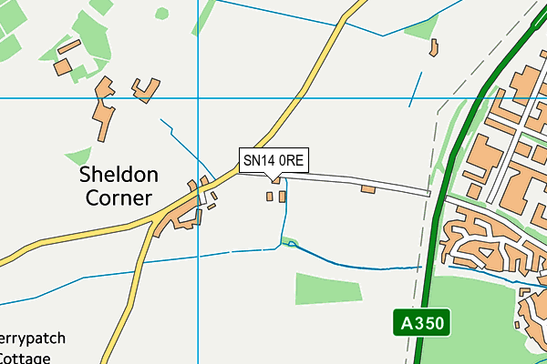 SN14 0RE map - OS VectorMap District (Ordnance Survey)