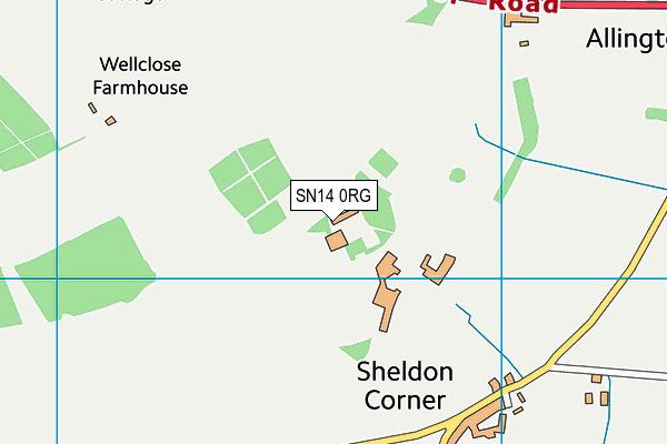 SN14 0RG map - OS VectorMap District (Ordnance Survey)