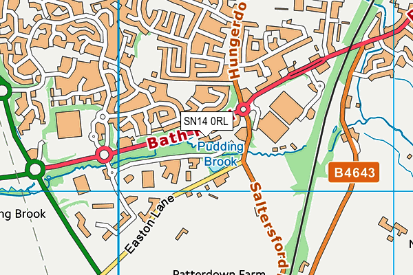 SN14 0RL map - OS VectorMap District (Ordnance Survey)