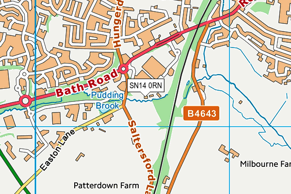 SN14 0RN map - OS VectorMap District (Ordnance Survey)