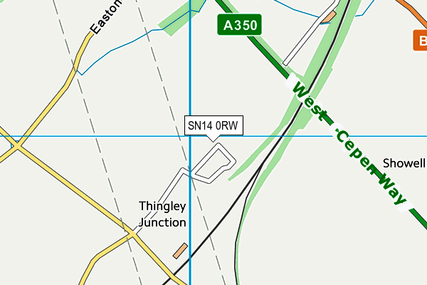 SN14 0RW map - OS VectorMap District (Ordnance Survey)