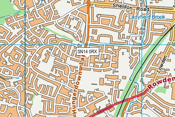 SN14 0RX map - OS VectorMap District (Ordnance Survey)